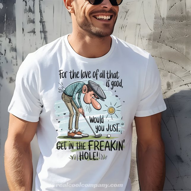 T-Shirt Engraçado De Golfe Entre Na Camisa De Golf (Criador carregado)