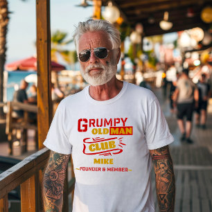 T-Shirt Engraçado Personalizado - Clube do Velho E