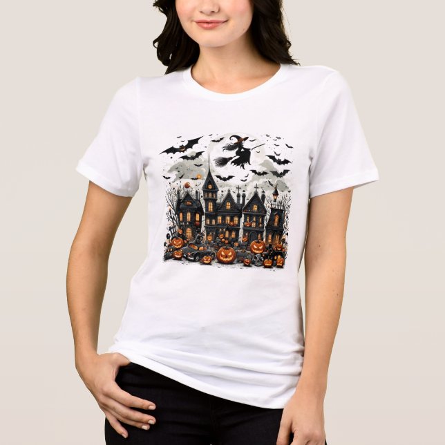 t-shirt feminina para o halloween (Frente)