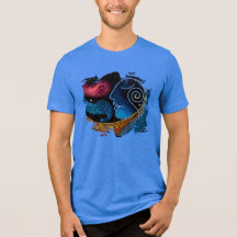 T-Shirt Impressão digital - Movimento de fluidos