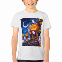 t-shirt infantil do Halloween