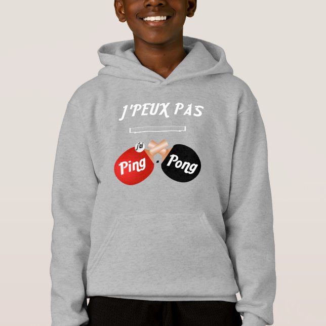 T-shirt  J'peux pas j'ai ping-pong (Frente)