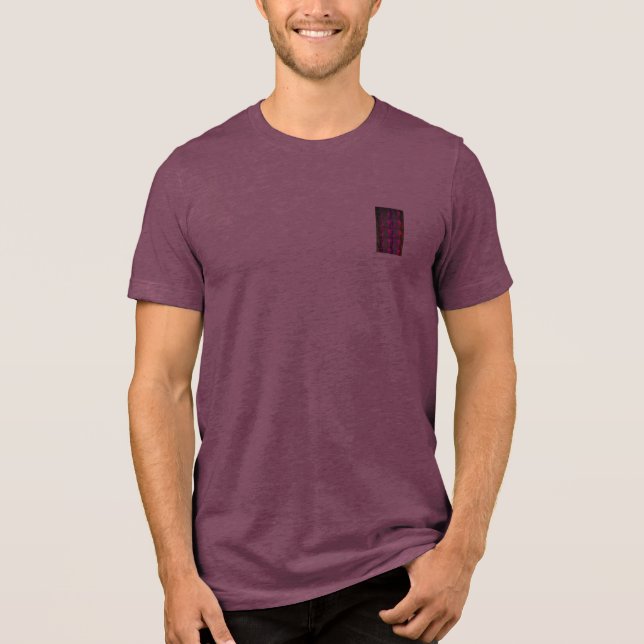 T-Shirt MENS BELLA TRI BLEND DESIGN (Frente)