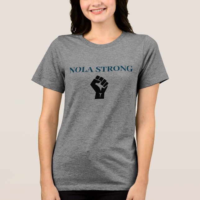 t-shirt NOLASTRONG Nola Strong New Orleans (Frente)