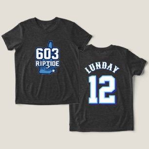 t-shirt Riptide YOUTH Unisex 603 w Nome e Número