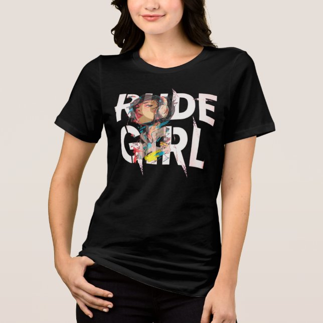 T-Shirt Rude Girl opacity rebellion  (Frente)