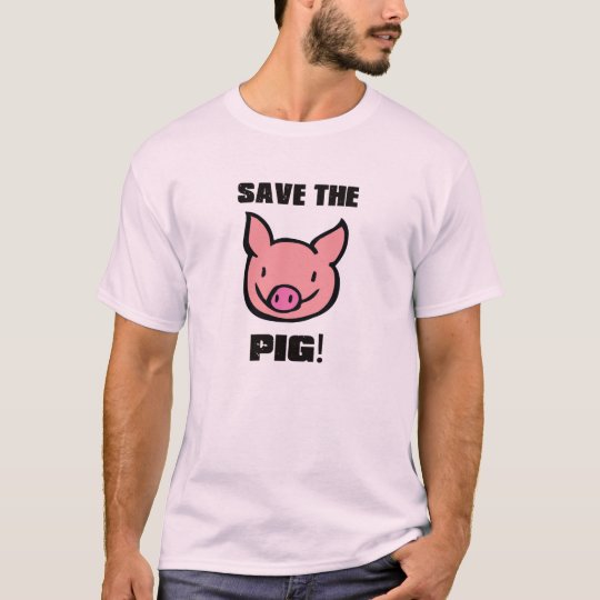 T-shirt SAVE THE PIG Camiseta