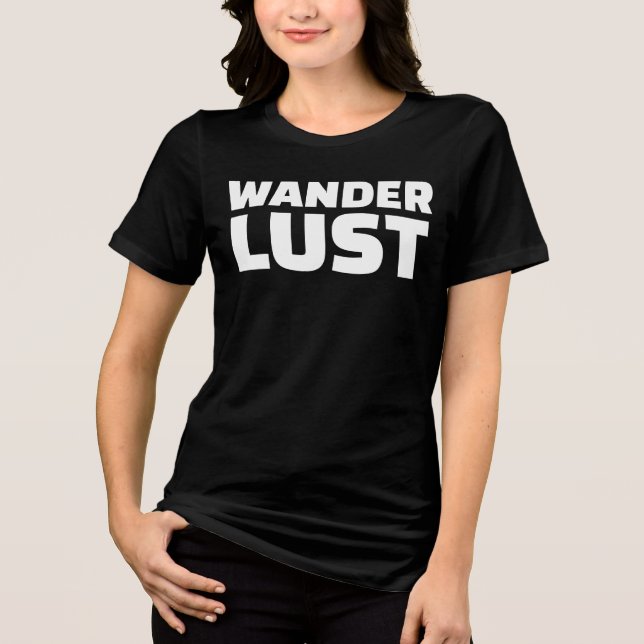 T-SHIRT-SHIRT DE VIAGEM WANDERLUST (Frente)