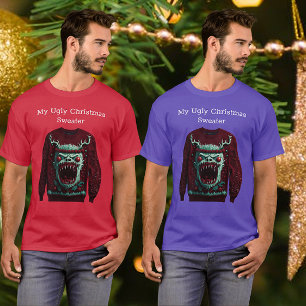 T-Shirt Suéter De Natal Feio