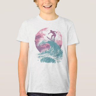 T-Shirt Surfing Retro Sunset - Wave Rider Tee