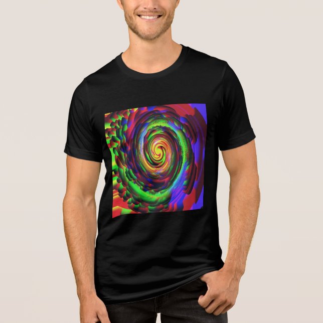 T-Shirt swirl multicolore (Frente)
