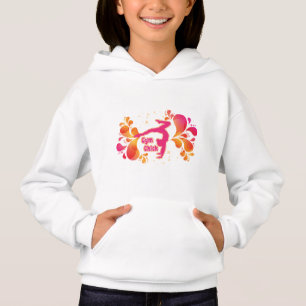 T-shirt, tanques & Hoodies da ginástica da menina
