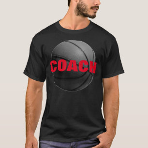 T-Shirt Treinador de Basquete - Camisetas Vermelha