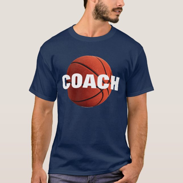 T-Shirt treinador de basquetebol - Camisetas Marin (Frente)