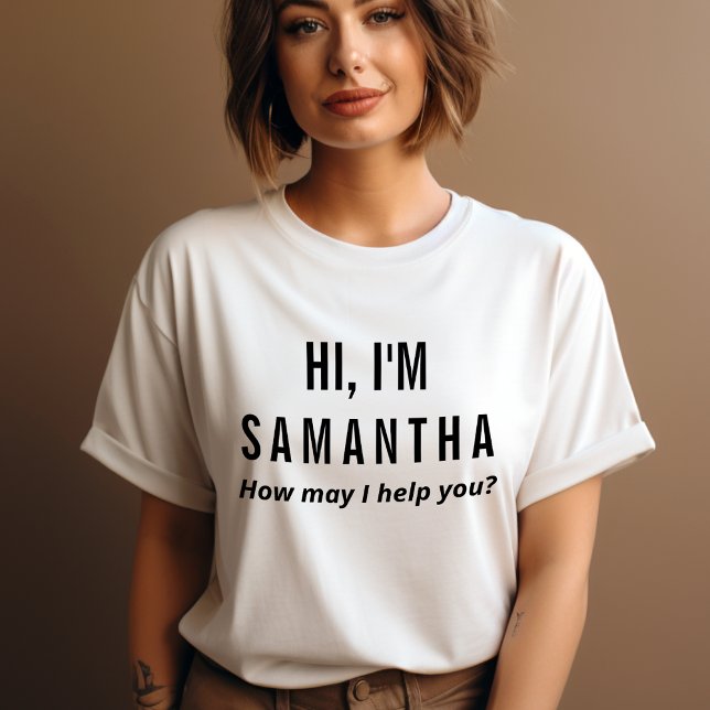 T-Shirt Uniforme Personalizado do Funcionário com  (Criador carregado)