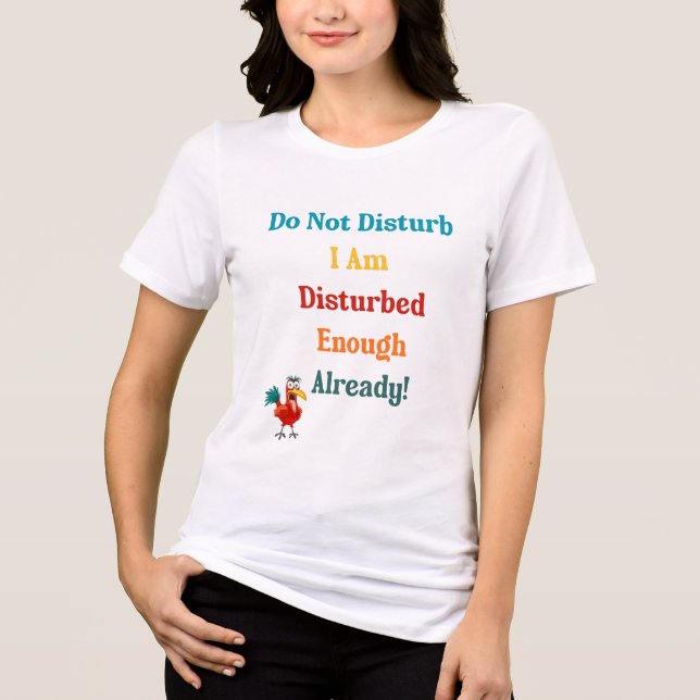 T-Shirt with funny colorful words quote (Frente)