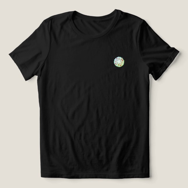 T-Shirt WOMENS BELLA TRI FLOWER DESIGN STYLE (Design frontal)