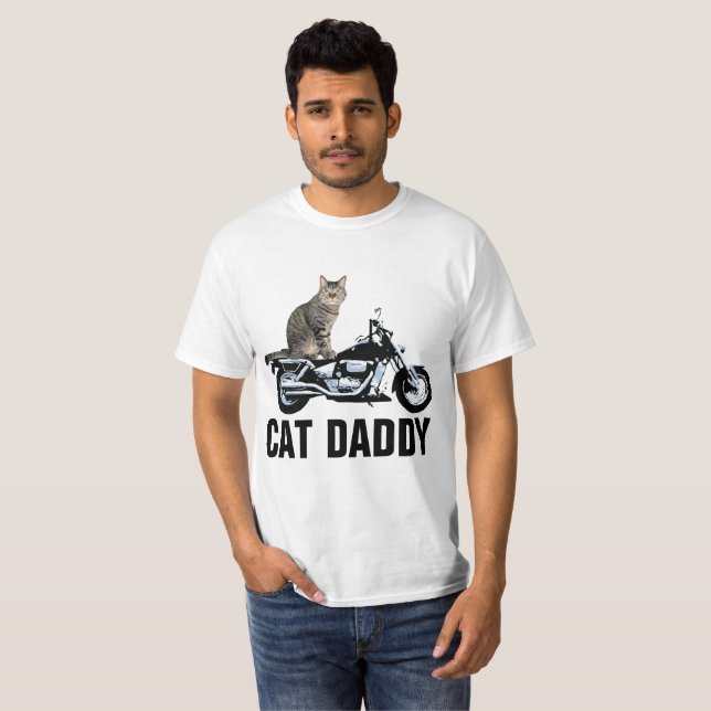 T-shirts BIKER CAT, Camisetas de motocicletas com  (Frente Completa)