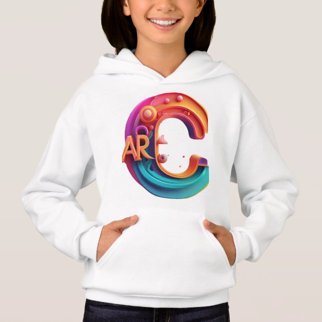 T-shirts bonito e encapuzadas para raparigas (Frente)