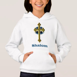 t-shirts cristãs de raparigas Shalom