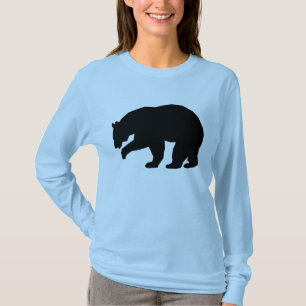 T-SHIRTS DE CAMISA DE CALDEIRA GRIZZLY BEAR SILHOU