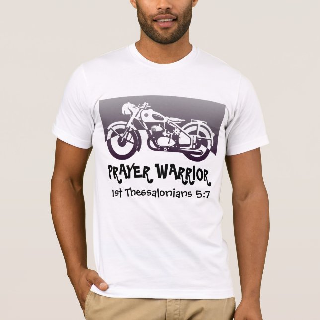 T-shirts de Christian Biker, camiseta do guerreiro (Frente)
