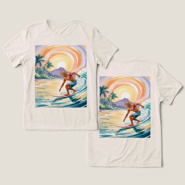 T-Shirts De Tripla Mistura De Chaminé Solar, De Su (Design Frente e Verso)