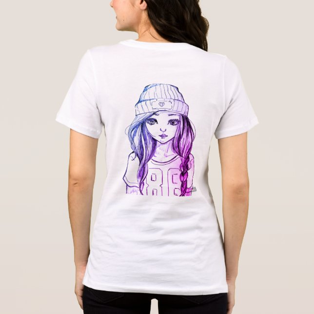T-Shirts de uso feminino (Verso)