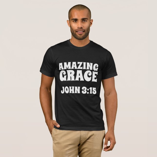 T-shirts e camisas cristãs de GRAÇA INCRÍVEL (Frente Completa)
