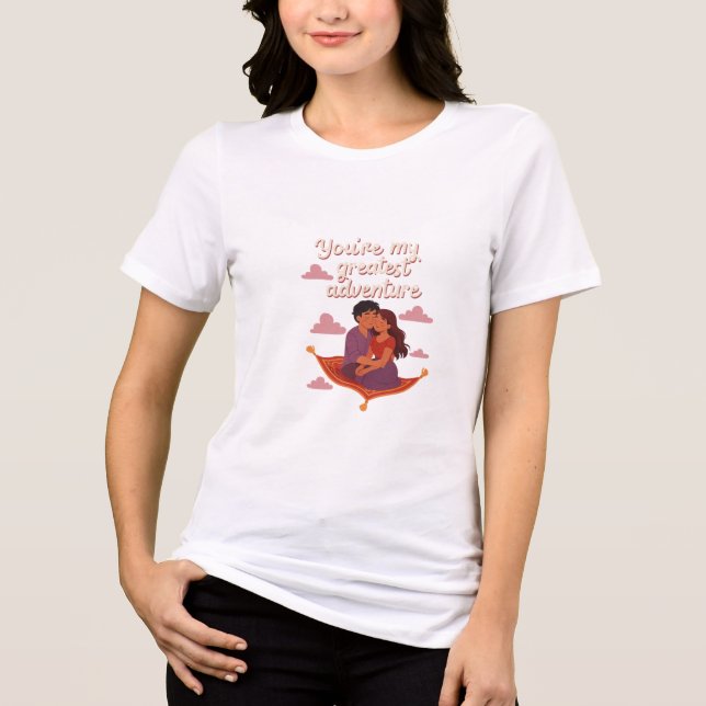 T-ShirtYou're My Greatest Adventure – Romantic Fly (Frente)