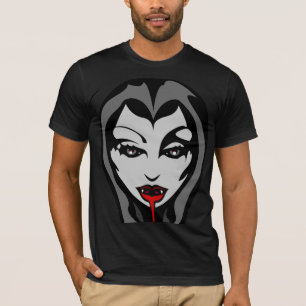 T unisex da camisa do vampiro assustador da camisa