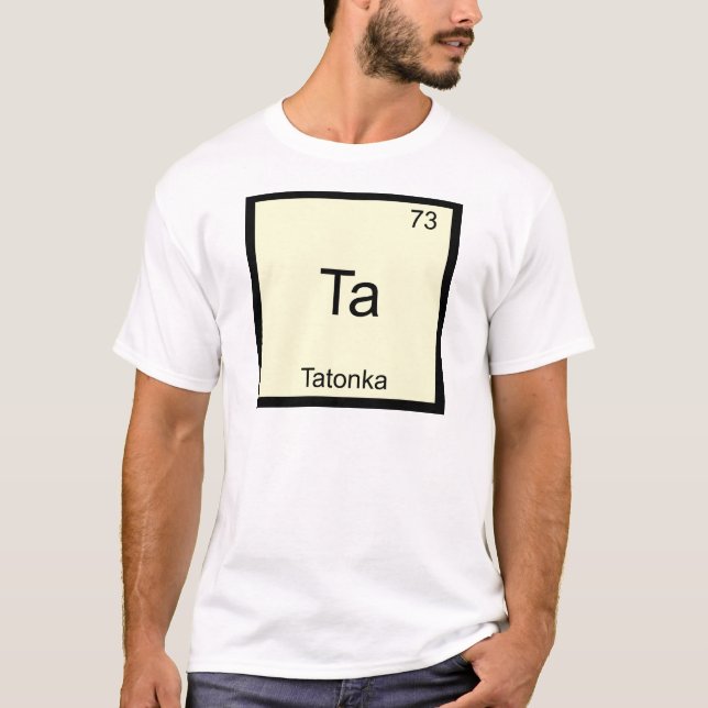 Ta - Tatonka Camiseta com Símbolo de Elemento de Q (Frente)