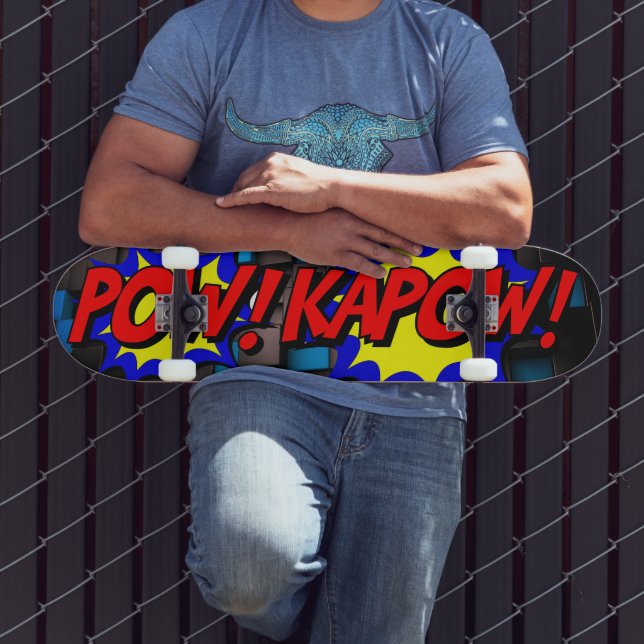 TABA! KAPOW! Skateboard Retro Arte Pop (Ao ar livre 3)