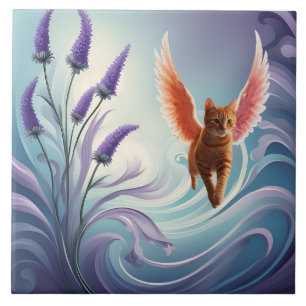 Tabby Angel Decorative Azulejo