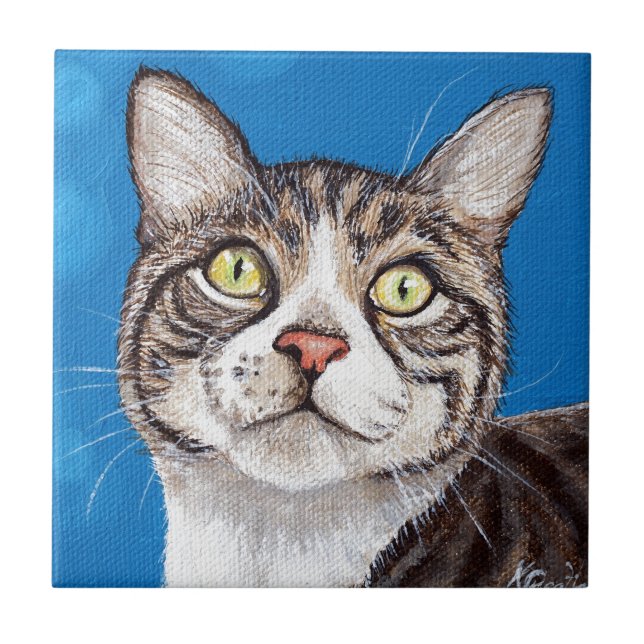 Tabby Cat Painting (Frente)