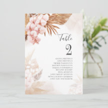 Tabela de Graus Terracotta de Pampas Botânicas Núm