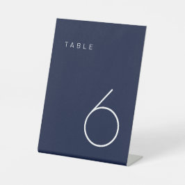 Tabela de Números de Tabela Branca e Marinho Minim