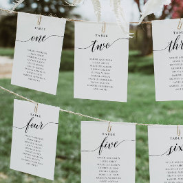 Tabela Editável Número Um Cartão de Gráfico de Sep