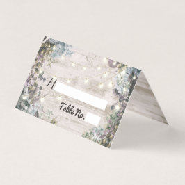 Tabela Local de Casamento Número Chic Floral Wood 