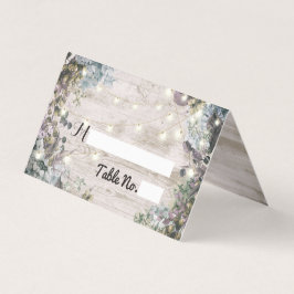 Tabela Local de Casamento Número Chic Floral Wood 