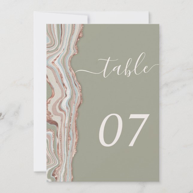 Tabela número 5x7" (Frente)