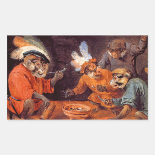 Taberna do macaco: Etiquetas da arte do vintage