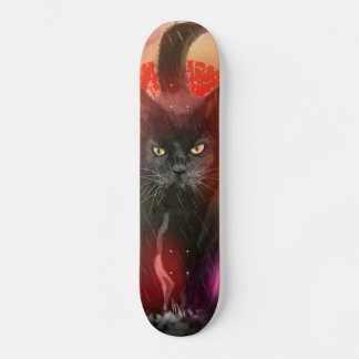 Tabla de Skate Gato Negro