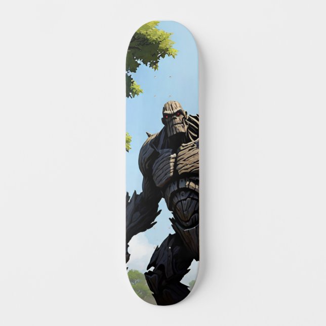 Tabla de Skate Poderoso Monstruo Gigante (Frente)