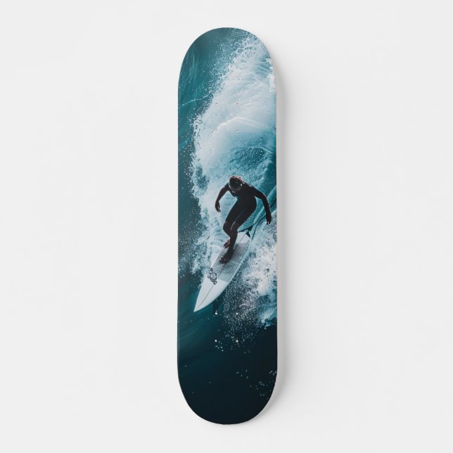 Tabla de Skate Surfista en Acción (Frente)