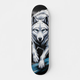 Tablado de skate Lobo branco 