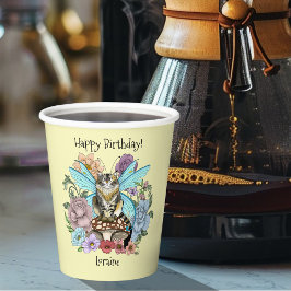 Tablet Fairy Cat Mushroom Floral