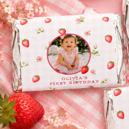 Tabletes de Chocolate de Morango Personalizadas pa