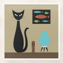 Tabletop Cat com Peixe Retroativo
