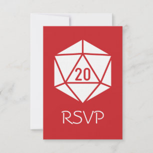 Tabletop Chic em Cherry RSVP Card